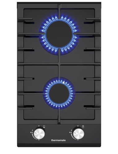 Gas hob burners 30cm black - hob,