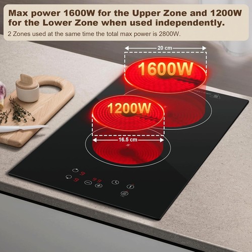 Ceramic hob zones - hob, electric