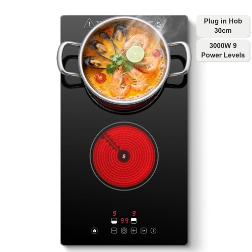 Ceramic hob 2zones electric - hob, 2zones,