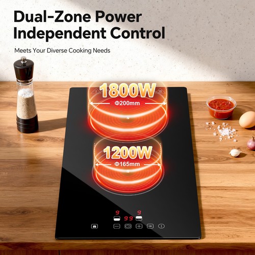 Sndoas ceramic hob - 2, zones