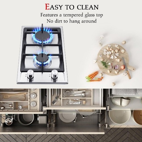Gas cooktop 30cm burner - cooktop,